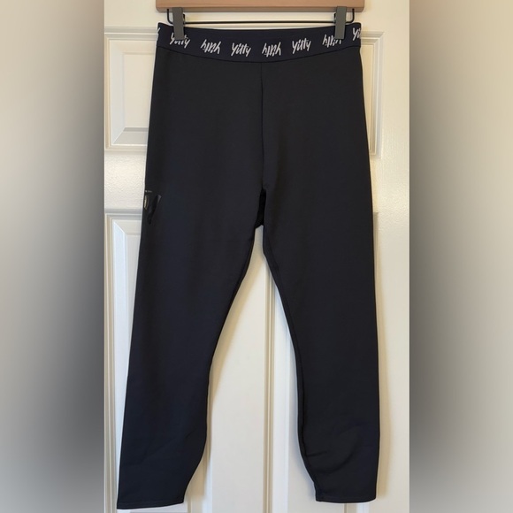 Yitty Major Label Shaping High Waist Logo Legging Size Large Iconic Black - Picture 1 of 10